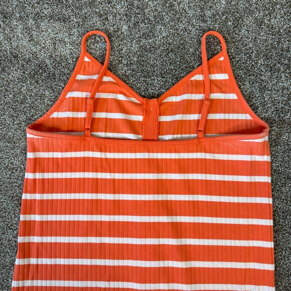 Aerie Women's Size XXL Ribbed Midi Button Down Tank Dress Y2K Beach School Girl - Picture 5 of 12